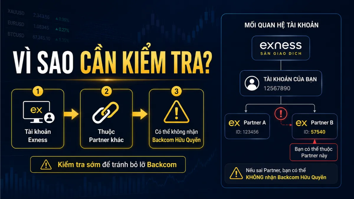 Vì sao cần kiểm tra Partner Exness trước khi kiểm tra Backcom