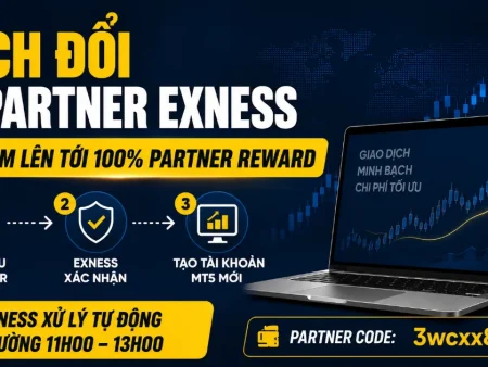 Cách đổi IB/Partner Exness để nhận Backcom lên tới 100% Partner Reward